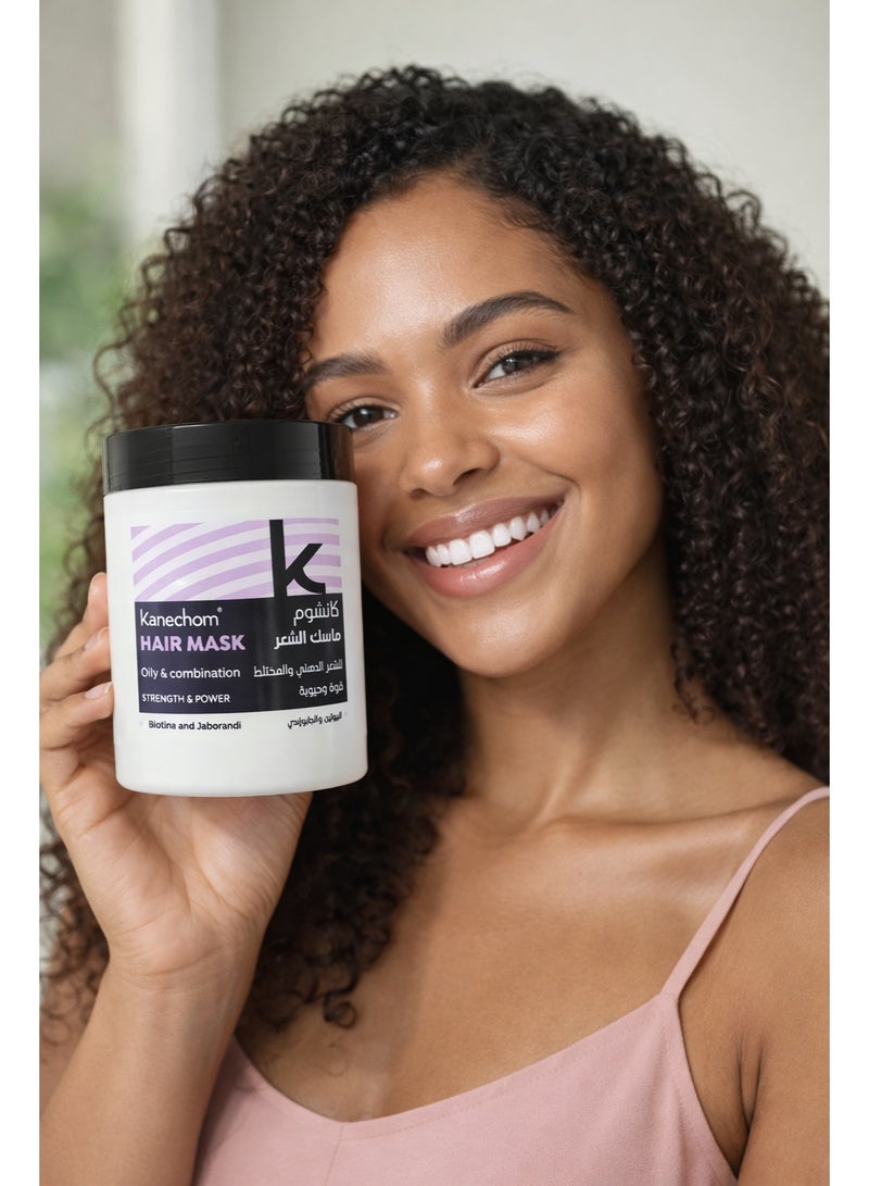 Kanechom Hair Mask – Strength & Power Care for Oily & Combination Hair 500gm - Image 4